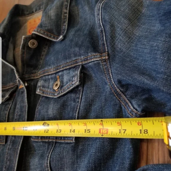 SOLD! Guess Vintage Authentic Original Jean Jacket 100% Cotton Women's Size L - Picture 8 of 15